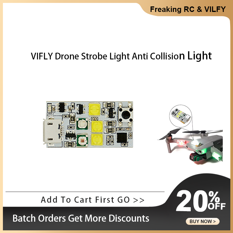 Drone Strobe Light - VIFLY ドローン ストロボ ライト 衝突防止ライト FAA