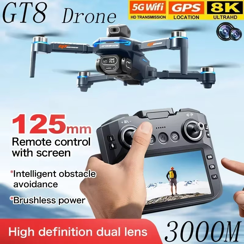4.3インチ画面 GT8 ドローン 障害物回避 ベルトブラシ - Jjrc Drone X12 のレビューと価格