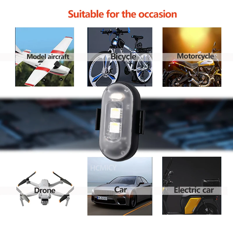 LEDモーターサイクルライトライト,ナイトフライング,点滅位 - Drone Strobe Light のレビューと価格