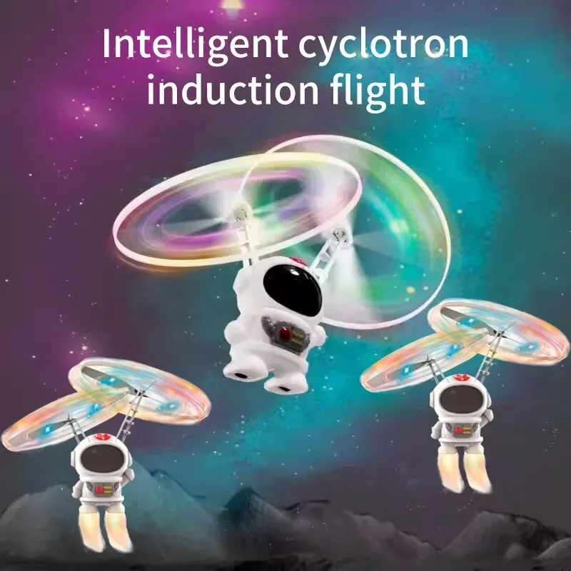 浮遊発光飛行ロボット宇宙飛行士おもちゃ航空機手動ドローンイン - Drone Strobe Light のレビューと価格